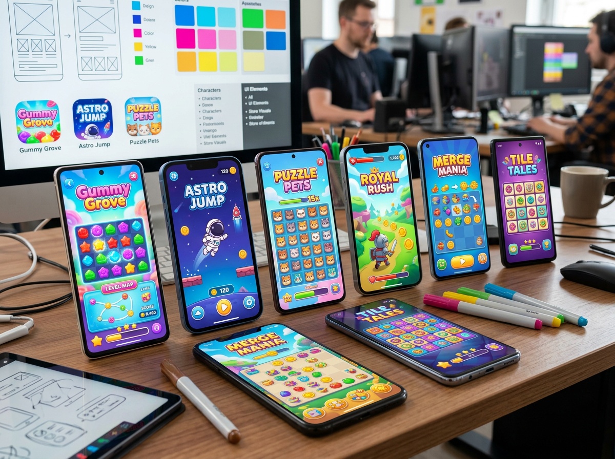 Mobile game design on smartphones