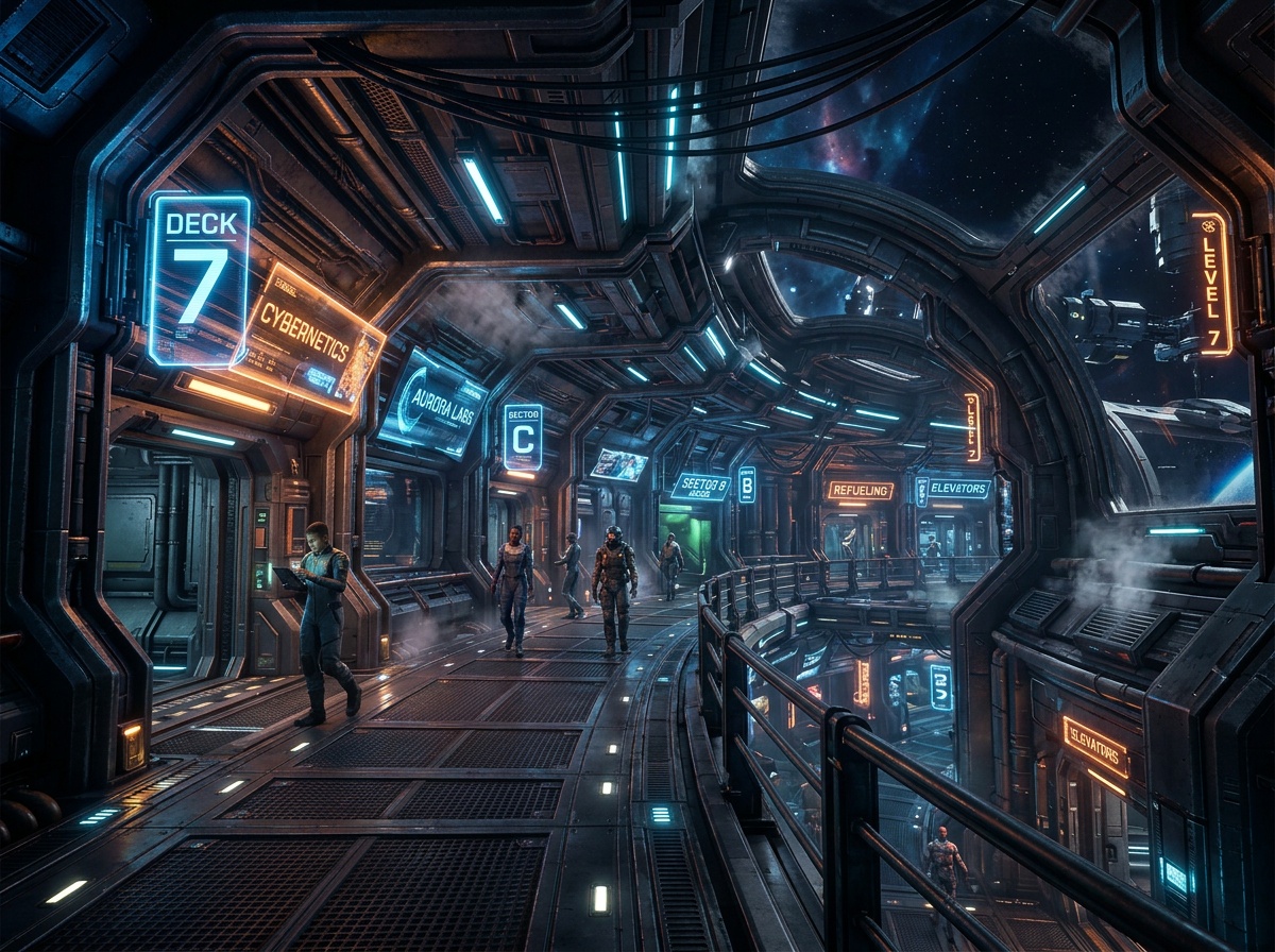 Sci-fi game environment design